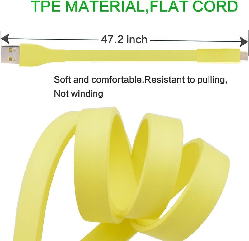 Sqrmekoko Replacement Charge Cable Compatible with Ultimate Ears UE Boom Bluetooth Speaker Charging Cable (Yellow) - Image 3